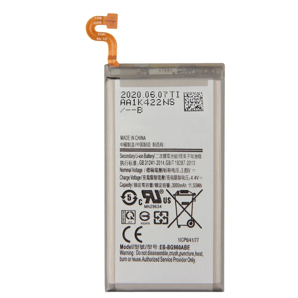 Batterie de remplacement pour Samsung Galaxy S9 (G960), EB-BG960ABE EB-BG960ABU EB-BG960ABA Batterie de remplacement pour Samsung Galaxy S9 (G960), EB-BG960ABE EB-BG960ABU EB-BG960ABA